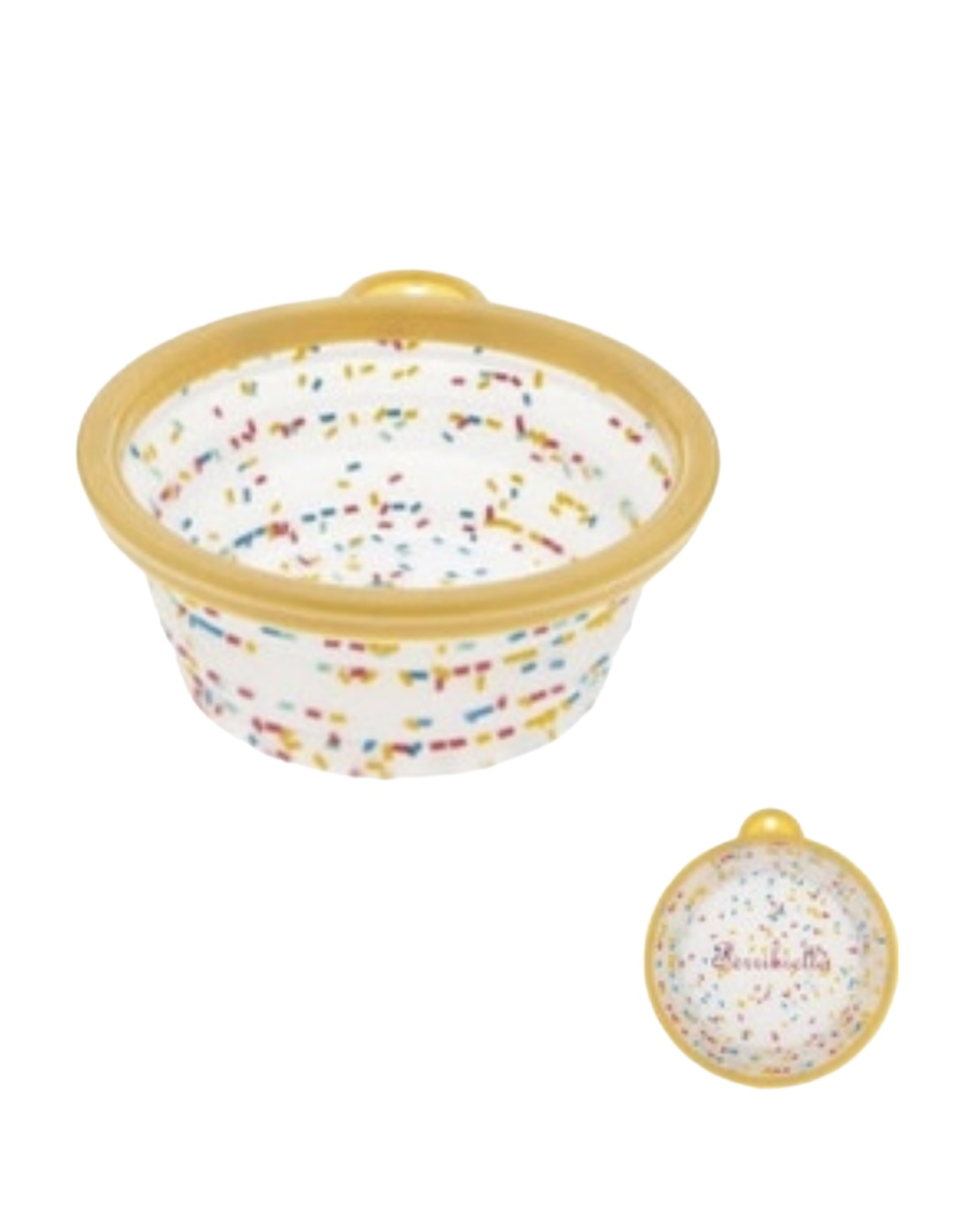 Ferribiella Confetti Bowl Πτυσσόμενο μπόλ ταξιδιού Σιλικόνης Medium 750ml